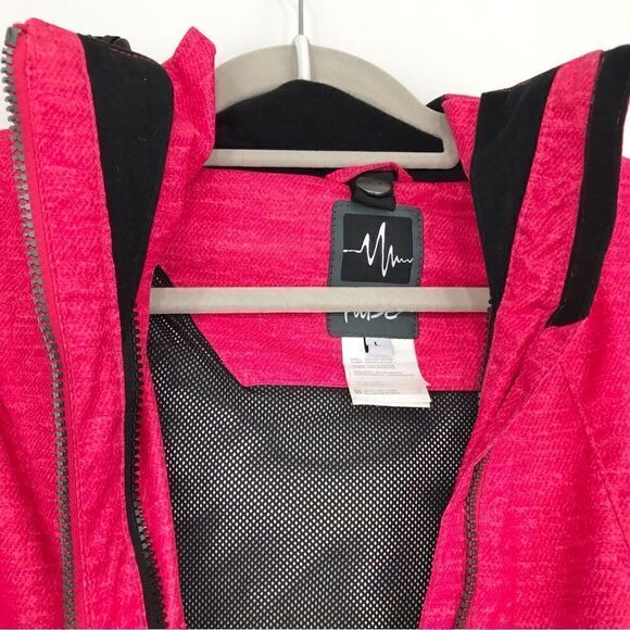 Pulse Bright Pink Waterproof Detach Hood Vented Winter Ski Performance Jacket - Picture 10 of 16